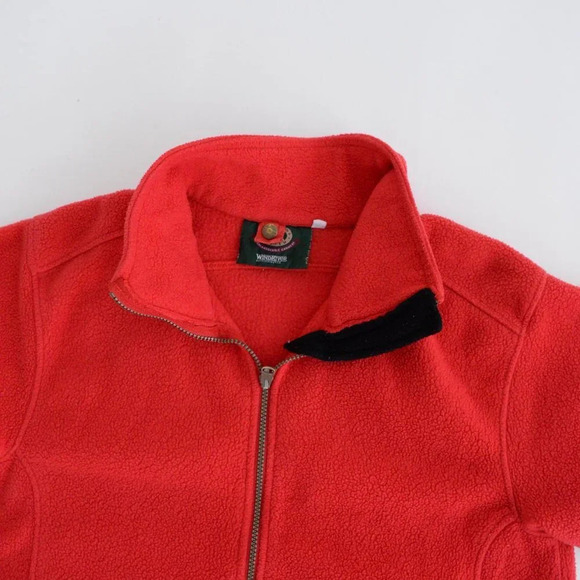 VTG 90's Wind River Outfitters Gorpcore Quarter  Zip Pullover Red Fleece Sweater - Picture 11 of 14